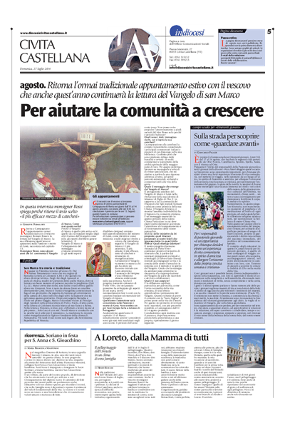 Avvenire - pagina diocesana del 28/07/2014